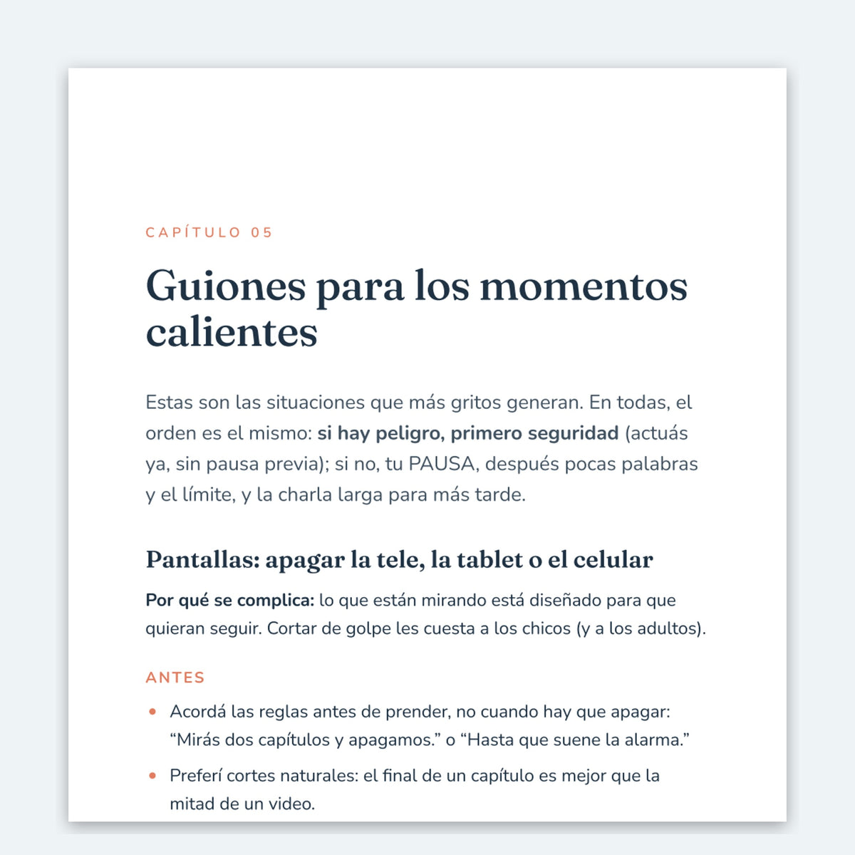 Criar sin gritos: plan de práctica de 21 días